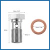 A ABSOPRO 2 pieces thread turbo brake line banjo single