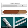 Double Sided Stainless Steel Nail File, Reusable Manicure Files with