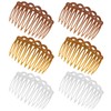 COMNICO French Side Combs 6 Pieces Hair Comb Clip Plastic
