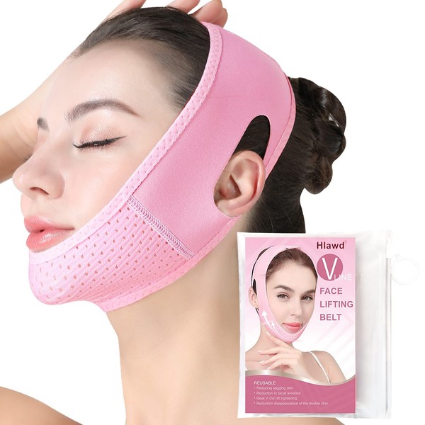 V line Lifting Mask Double Chin Reducer - Double Chin Eliminator - Face Lifting Belt, Face Slimmer,Chin Strap For Double Chin For Women, Face Belt, Tightening Skin Preventing Sagging Face Lift Tape