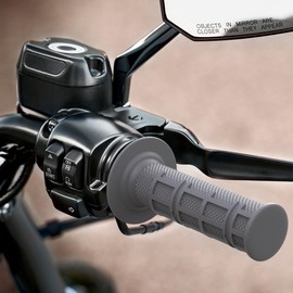 7/8" Universal Motorcycle Handlebar Grips – Non-Slip Rubber Racing Grips for Dirt Bikes, Four Wheeler, ATVs, and E-Bikes Inder Size L/R 22mm