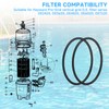 Cutetool(6PCS) SX220Z2 Bulkhead O-Ring Compatible with Hayward Max-Flo II, Max-Flo