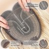 Hair Toppers For Thinning Hair Women Ombre Brown Blonde 14inch