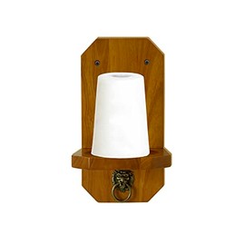 GACCO BILLIARDS Wall Mounted Cone Chalk Holder, Pool Table Accessory, Solid Wood Hand Chalk Holder Finish in Classic Oak, Traditional Mahogany & Black. Not Included Cone Chalk (Classic Oak)