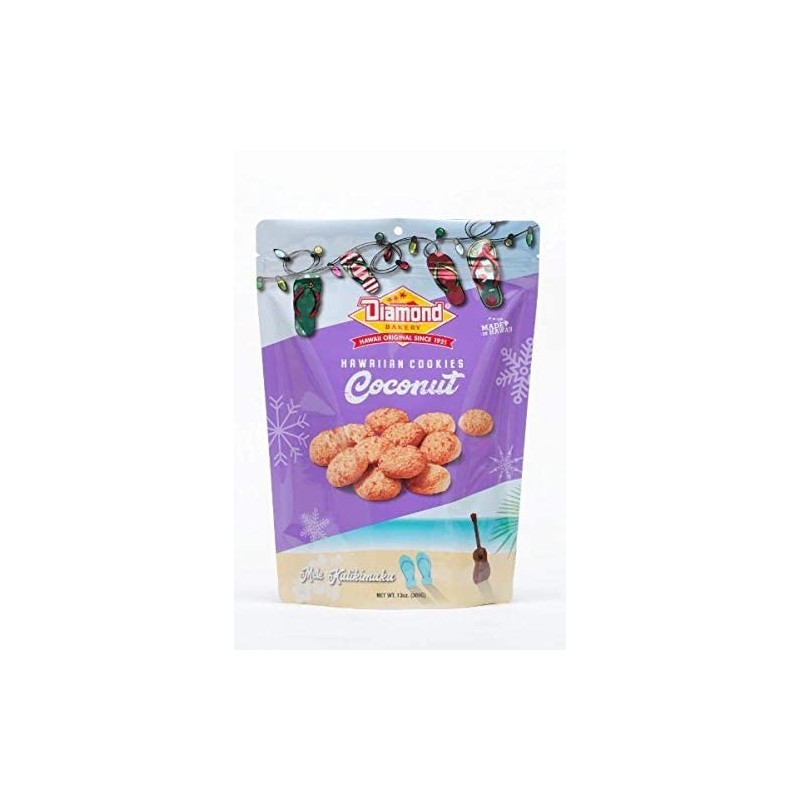 Diamond Bakery Hawaiian Cookies Holiday Edition, 13 oz Bag, Made