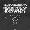 Bulk Bacopa Monnieri Capsules, 350 mg, Pack of 90, Packaging
