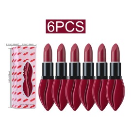 Cmaadu 6 Labiales Mate Fáciles De Aplicar Y Humectantes