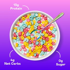 Magic Spoon Cereal, Variety 8-Pack Single Serve Cups - Keto & Low Carb Lifestyles, Gluten & Grain Free, High Protein, 0g Sugar (8 Fruity Cups)