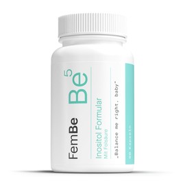 Effektiver Inositol Komplex für Frauen - Myo-Inositol & D-Chiro-Inositol + Folsäure - Hormonelles Gleichgewicht & Kinderwunsch, PCOS & Insulinresistenz, 60 Kapseln