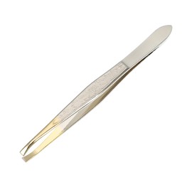 VOCOSTE Eyebrow Tweezers, Stainless Steel Tweezers for Men, Facial Hair Tweezers for Women, Grooming Tool Tweezers for Nose Hair, Silver Tone