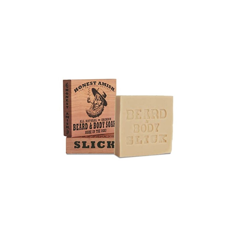 Honest Amish Jabon para Barba Slick, 6 Oz