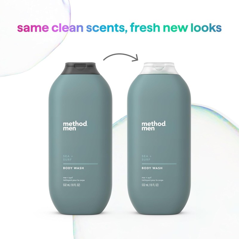 Method Men Body Wash, Sea and Surf Scent, Paraben and