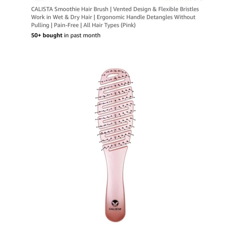 Calista Smoothie Hair Brush De-tangle Smooth Style Flexible Lightweight