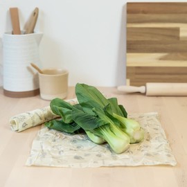 Abeego, The Original Beeswax Food Storage Wrap - Set of Two 13" Natural Large Square Sheets