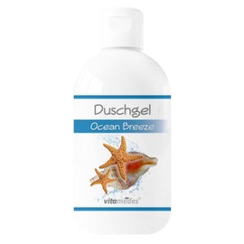 Vitamedes Shower Gel, Mild Cleansing, Good Foaming, Skin Care (Ocean Breeze)