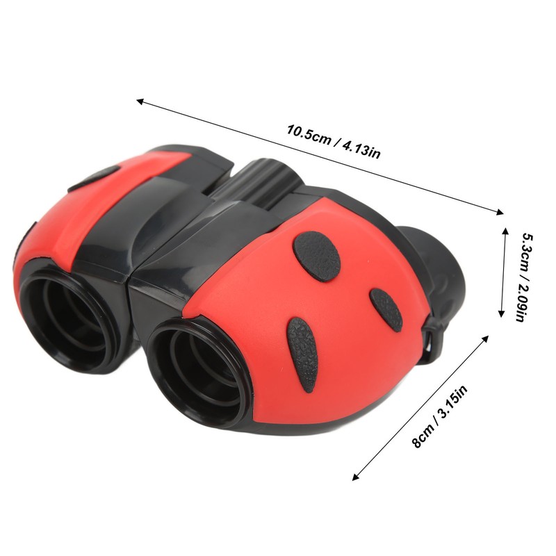 Kids Binoculars 8X Magnification Beatle Design Optical HD Glass Optical