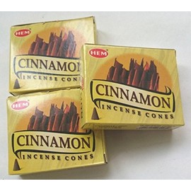 HEM Incense Cinnamon Cone Set of 3