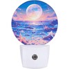 Sea Star Night Light,Sunset on The Beach Nightlight Plug into