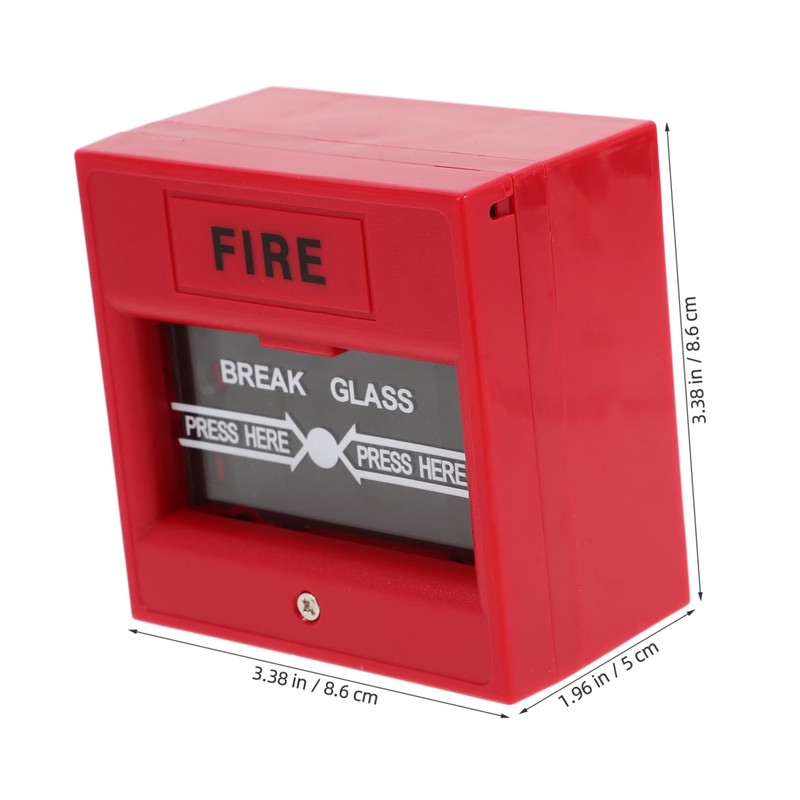 TEHAUX 5pcs Emergency Glass Break Alarm Button Manual Reset Activation