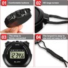 Stopwatches, Digital Sports Stop watch, referee kit, Handheld stopwatch Split