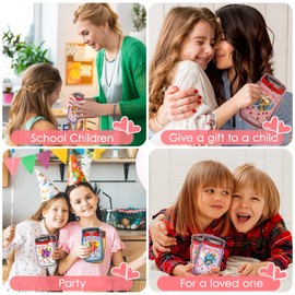 AWINQQY 48 Pack Valentines Cards for Kids Classroom School, Colorful Jars Kids Valentines Day Cards, Valentines Day Gifts for Kids, Exchange Gifts