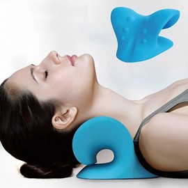 Neck stretching pillow neck massager neck relaxation portable cervical spine stretching