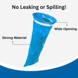 HCS Emesis Bags Disposable - Premium, Hospital Grade, Adults & Kids - Vomit Bags Disposable for Car, Travel, Home Use - Throw Up, Barf, Puke - 24, Strong (40 fl oz)