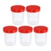 PATIKIL 120mL Sample Cups, 5 Pack Sample Containers Leak Proof