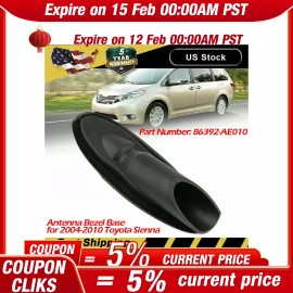 Geartronics Antenna Bezel Ornament Base FITS for Toyota Sienna 2004-2010 Direct-Fit US
