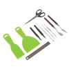 12 Pcs Vinyl Weeding Tools Set Scissors Tweezers Ruler Shovel