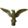 Eagle Top Ornament Plastic Gilt Gold For A 3/4 Inch