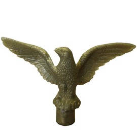 Eagle Top Ornament Plastic Gilt Gold For A 3/4 Inch diameter pole by Eder Flag