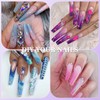 Tips for Gel Nails with Glue, Venares 500 Pieces Coffin