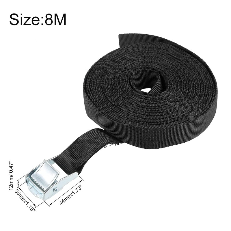 sourcing map Pack of 2 Tie Down Straps Clamping Lock