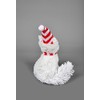 SHATCHI 20cm Arctic Fox Figure Christmas Tabletop Centrepiece Showpieces Home