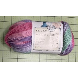 LION BRAND YARN ICE CREAM - COLOR UBE 3.5 oz NEW