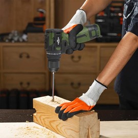 LAZYLAND 17V Brushless Power Drill Cordless, 55Nm Electric Drill Set with 2 1500mAh Batteries, 2 Variable Speed, 20+1 Torque Setting and LED Work Light