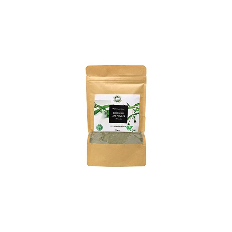 Organic Bhringraj Leaf Powder - False Daisy -100% Pure, Clean