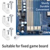 60 Pcs PCB Board Mounting Feet with Screws, White L
