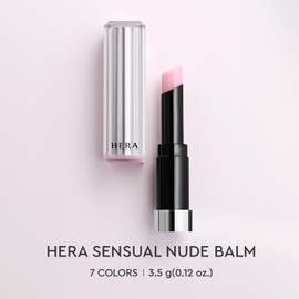 HERA SENSUAL NUDE BALM 3.5g #00 GLACIER | 30H Hydrating Tinted Color Lip Balm with Ceramide, Hyaluronic Acid & Shea Butter, Nourishing Care for Smooth and Naturally Radiant Korean Makeup