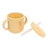 Silicone Sippy Cups Double Handles Lightweight Toddler Training Cup with