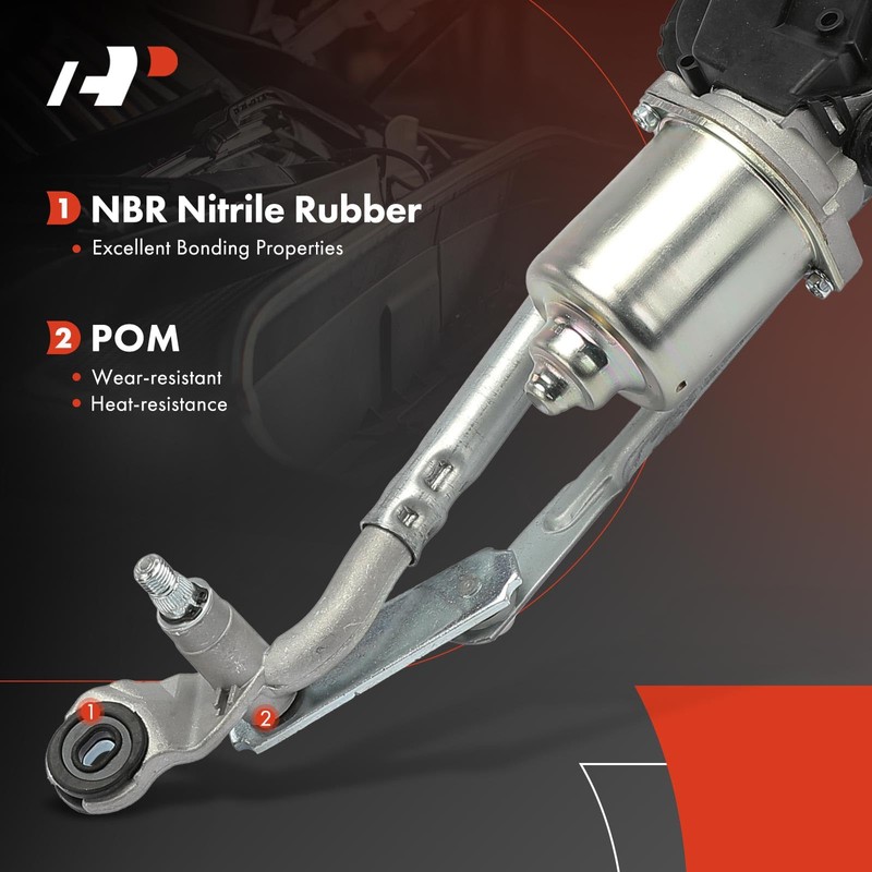 A-Premium Front Windshield Wiper Motor and Linkage Assembly Compatible with