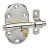 Alberts 128876 Door Bolt with Brass Knob Nickel-Plated Plate 45