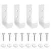4 Pcs Garage Hooks for Hanging Heavy Duty Hooks, White