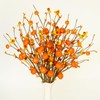 8-Pack Fall Stems Artificial Fall Picks 17" Tall with Mini