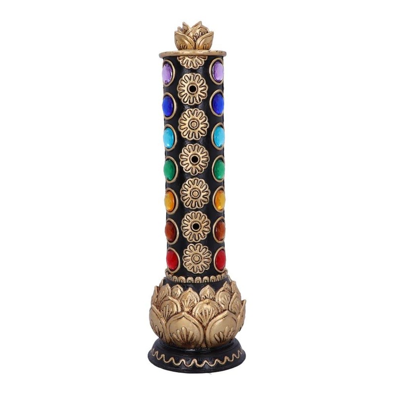 Nemesis Now Chakra Totem Incense Burner, Gold, 31cm