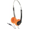 SoundLab Lightweight School Office Stereo Headphones - Orange