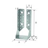SIMPSONBSIN100/140 Joist Shoe BSI100 x 140 Hot-Dip Galvanised Internal Rated