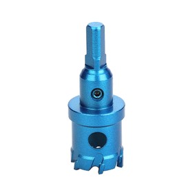 GRIXLEN 26mm（ 1 inch ） Carbide Hole Saw,Metal Steel Hole Saw,Stainless Steel Drill Bit, Hole Cutter for Stainless Steel,Sheet Metal, Thick Metal and Iron,Blue (26mm（ 1 inch ）)