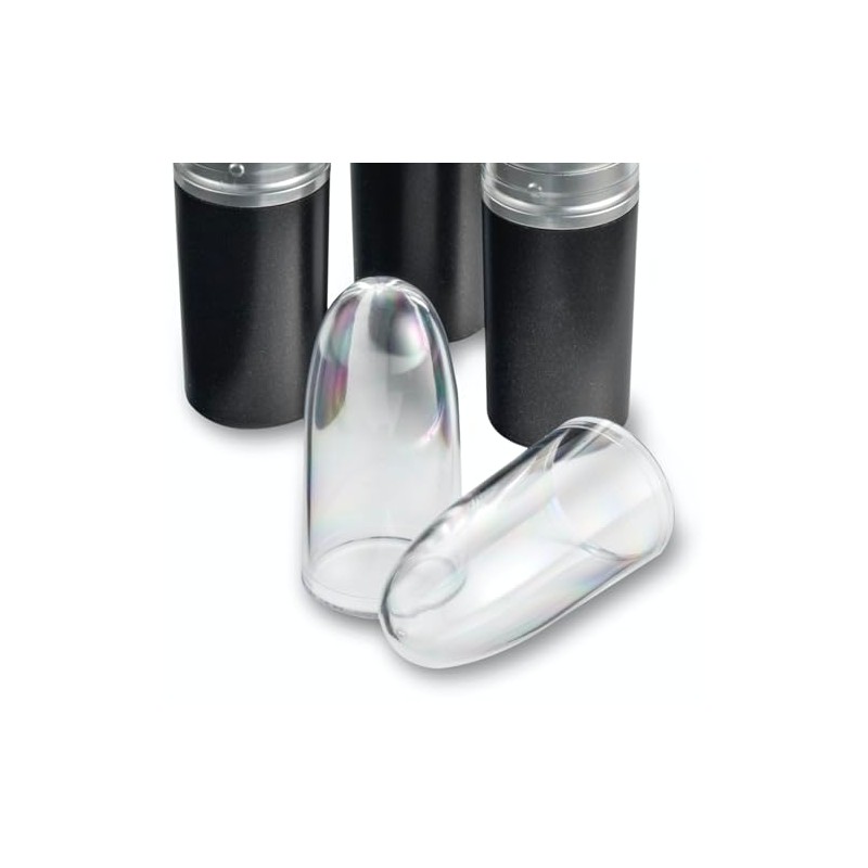 Clear Acrylic Lipstick Caps - Reemplaza Tapas Individuales MAC Originales